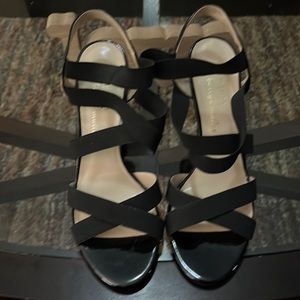 Betty Muller Black Strappy Heels Size 11